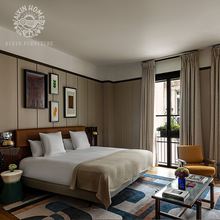 简约现代酒店专用床宾馆家具标间大床房全套别墅公寓套房全屋家具