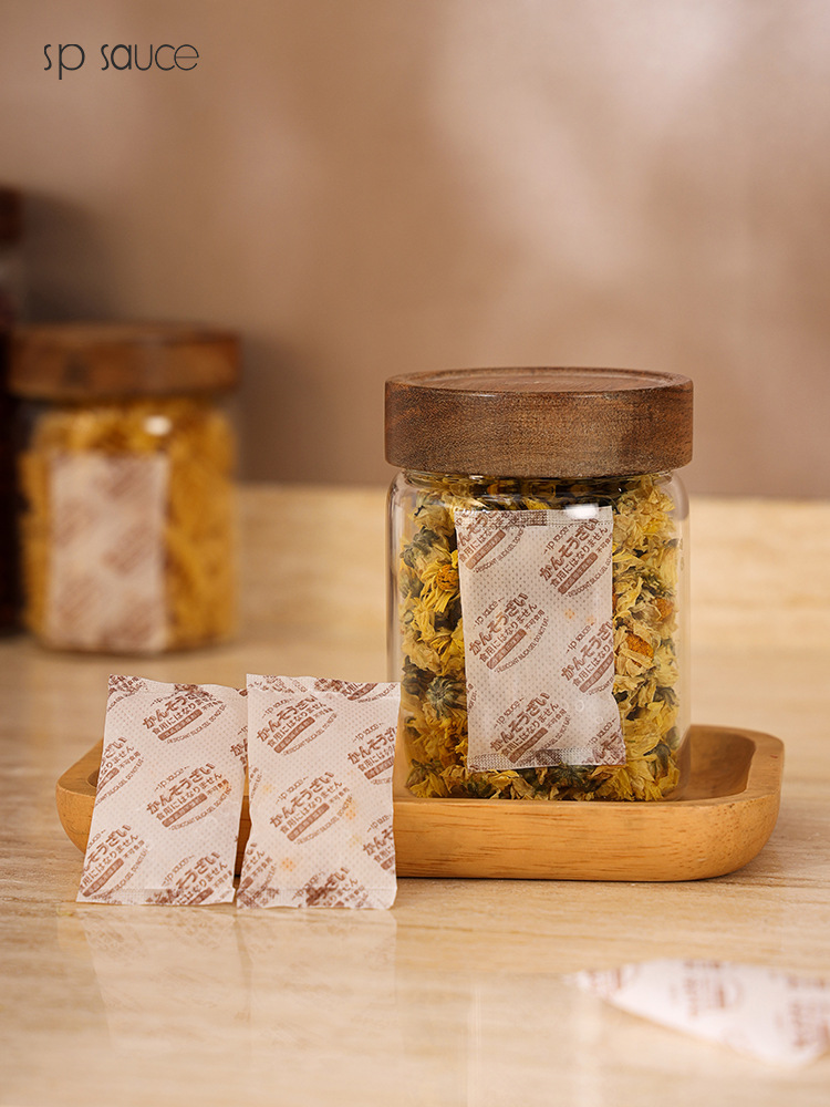 日本sp sauce食品干燥剂防潮防湿剂茶叶瓜子干燥包防霉袋60枚入