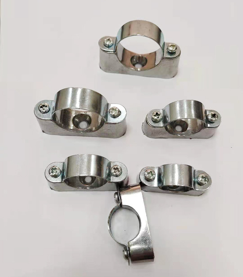 铝合金离墙码带底座骑马卡线管配件镀锌元宝卡线管明装管卡离墙码