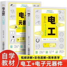 2册电工从入门到精通+电子元器件入门到精通零基础学电工家电维修