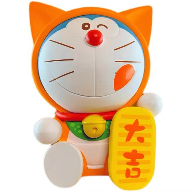 Genuine Doraemon Full of Blessing Series Blind Box Pokonyan Decoration Toys Trendy Hand-Made Christmas Blind Box