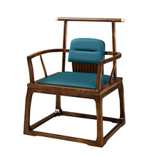 新中式圈椅实木椅子凳子条凳副椅主椅餐椅白椿木橡胶木茶台椅