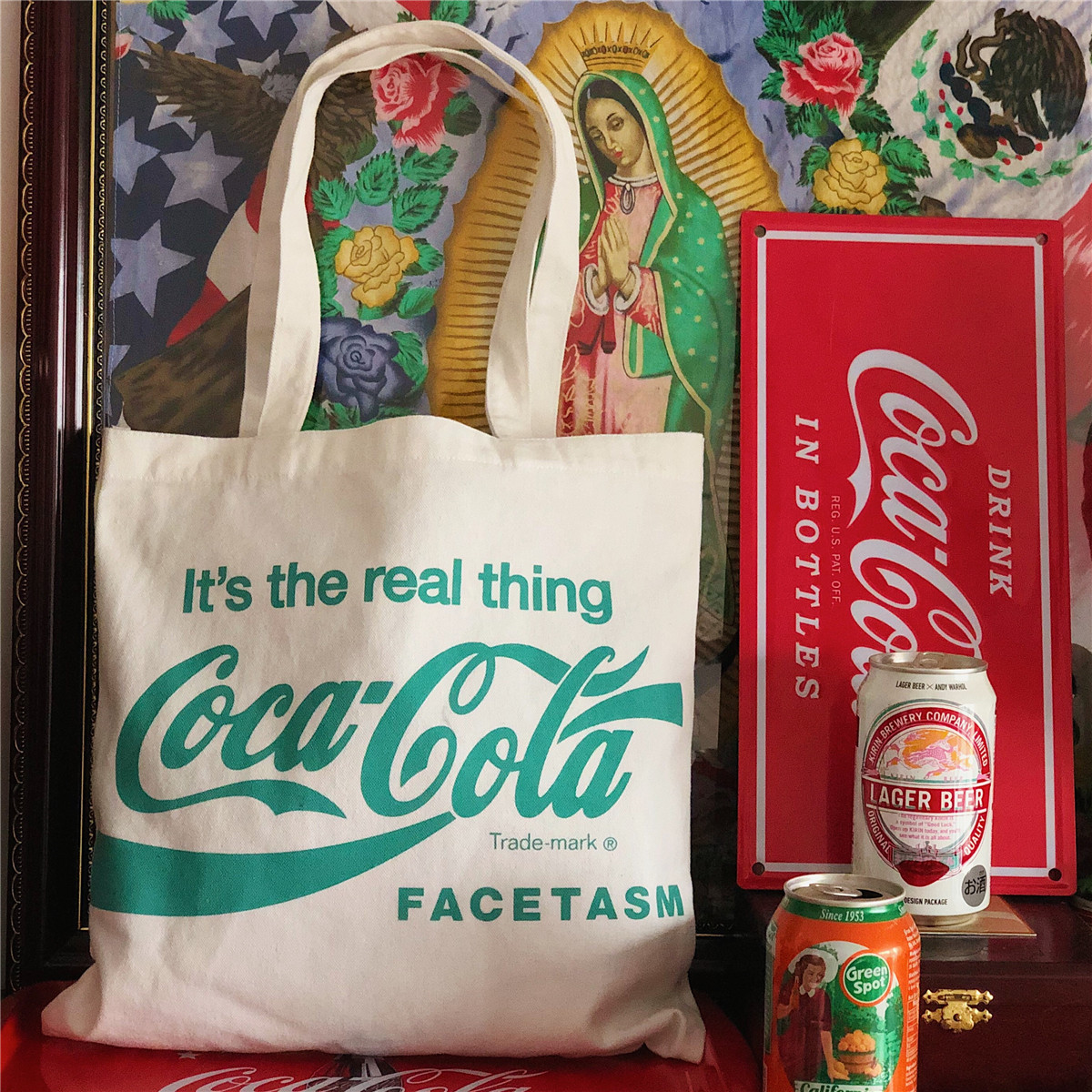 日d 可口可乐 coca cola 帆布包 托特包 环保袋