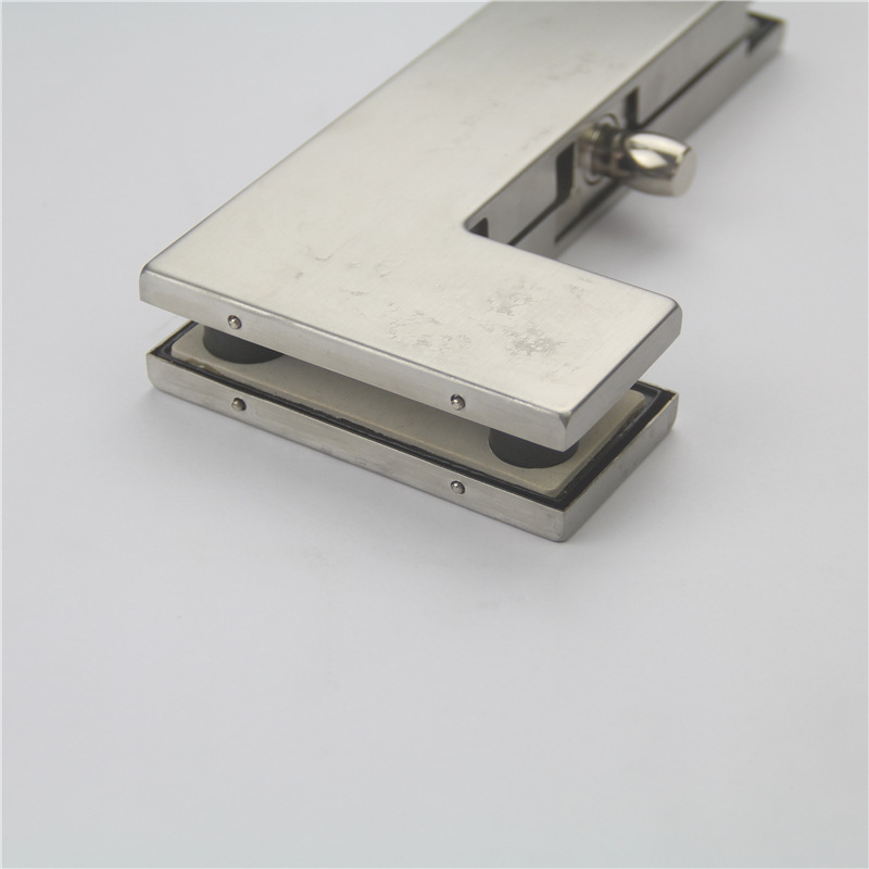 厂家直销 玻璃门不锈钢曲字夹 七字夹 直夹玻璃连接件 地弹簧配件