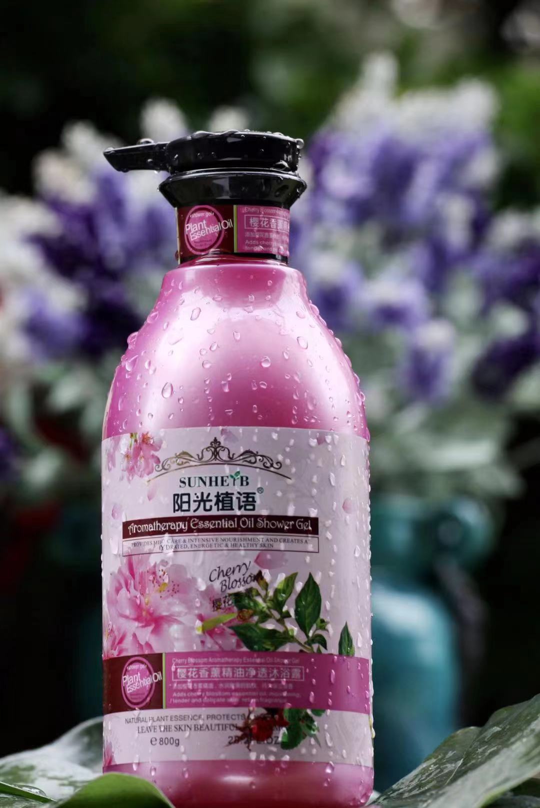 名臣阳光植语玫瑰精油香薰沐浴露800g