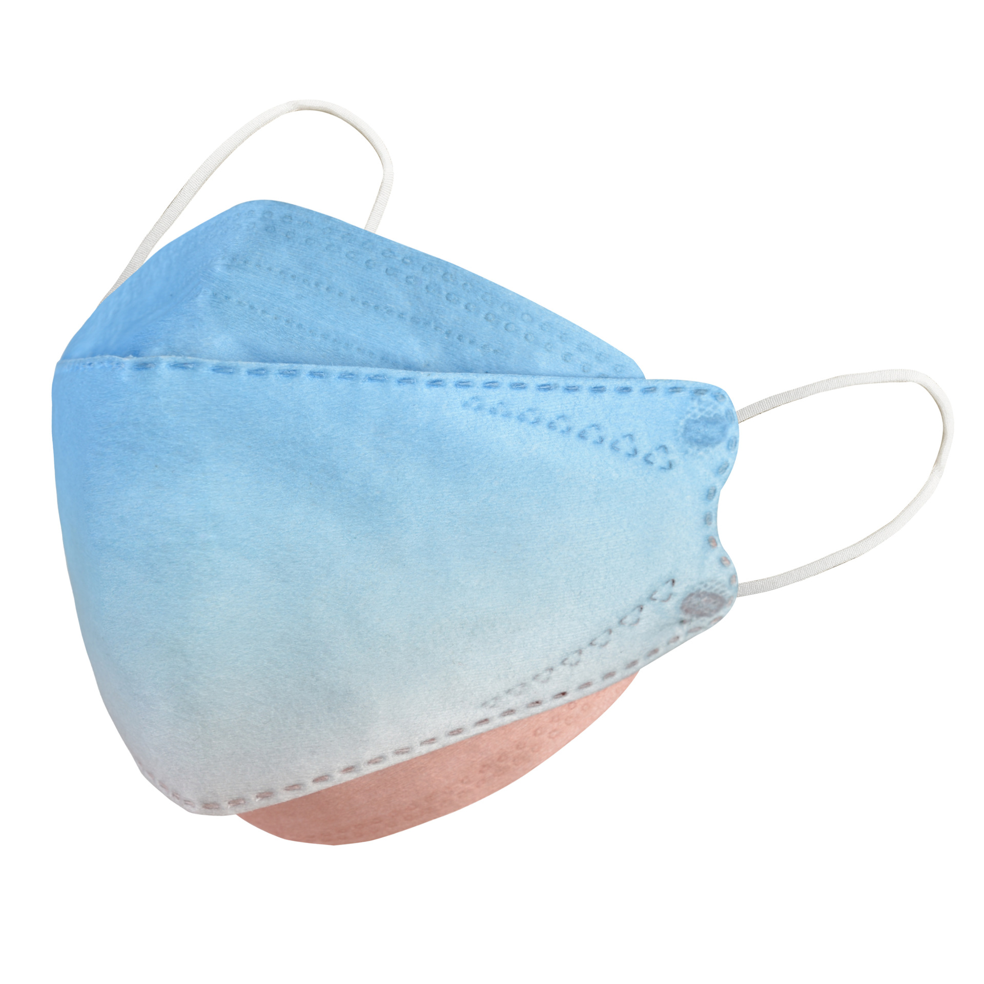 新款渐变色鱼嘴口罩kf943d立体防护口罩男女一次性防尘口罩批发