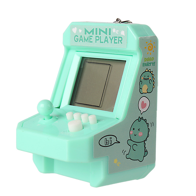 Mini Retro Small Arcade Desktop Game Machine Handheld Tetris Electronic Game Machine Ornaments Toys