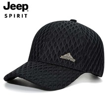 一件代发JEEP/吉普专柜正品帽子透气网眼情侣棒球帽20MA996CA0760