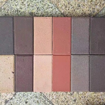 烧结砖pc陶瓷彩红砖块陶土人行道公园街道景观清水砖路面用铺地砖