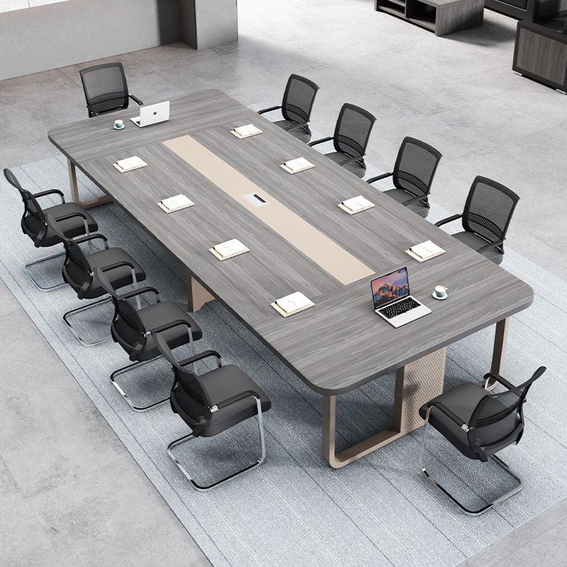 新款会议桌长桌简约现公桌椅组合会议室桌子洽谈培训办公家-