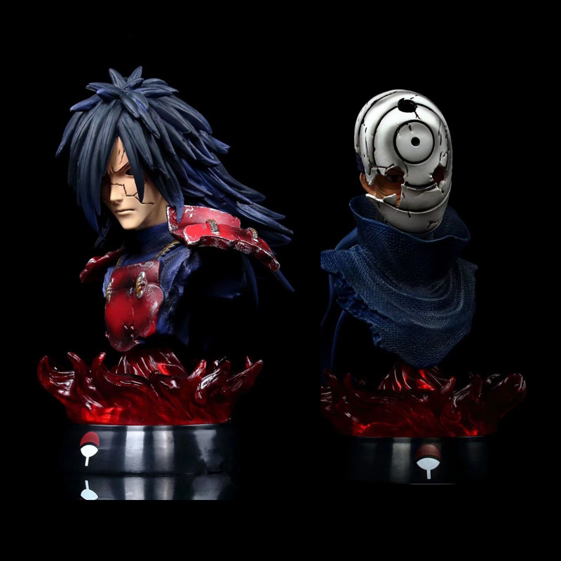 火影忍者半身像轮回斑半身像宇智波带土面具男手办摆件模型批发