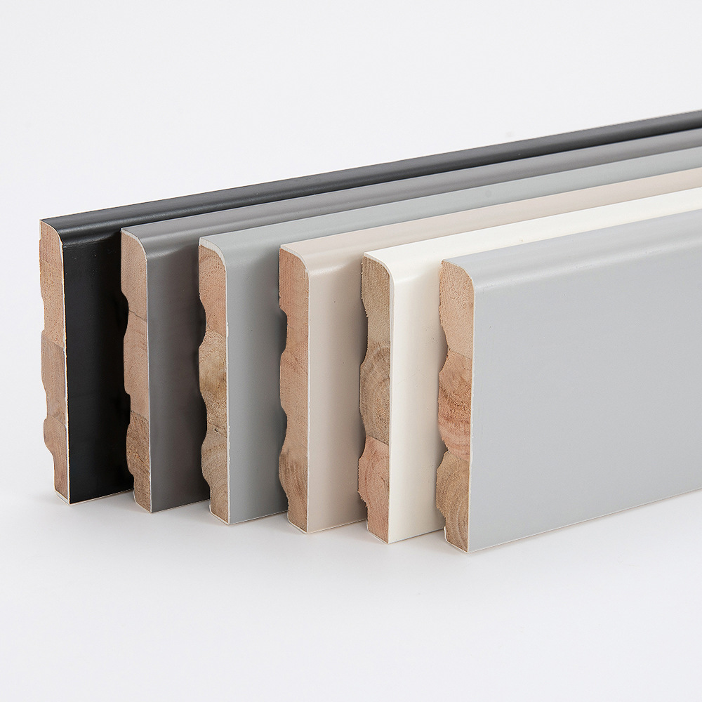 简约中式地脚线防水贴脚线地板装饰墙角实木踢脚线厂家批发