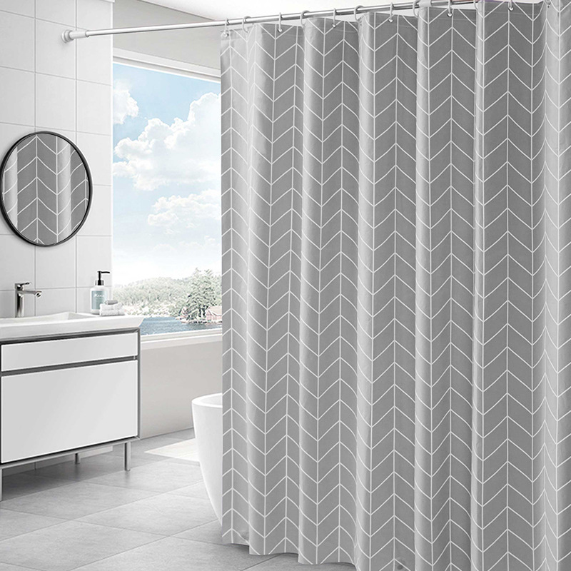 防水加厚浴帘peva浴室防水挂帘卫生间防水窗帘阳台隔断帘现货批发