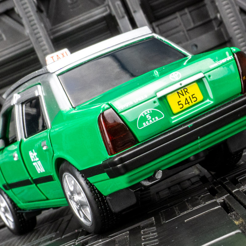 jk823515仿真丰田皇冠香港出租车模型车的士玩具车合金车模摆件