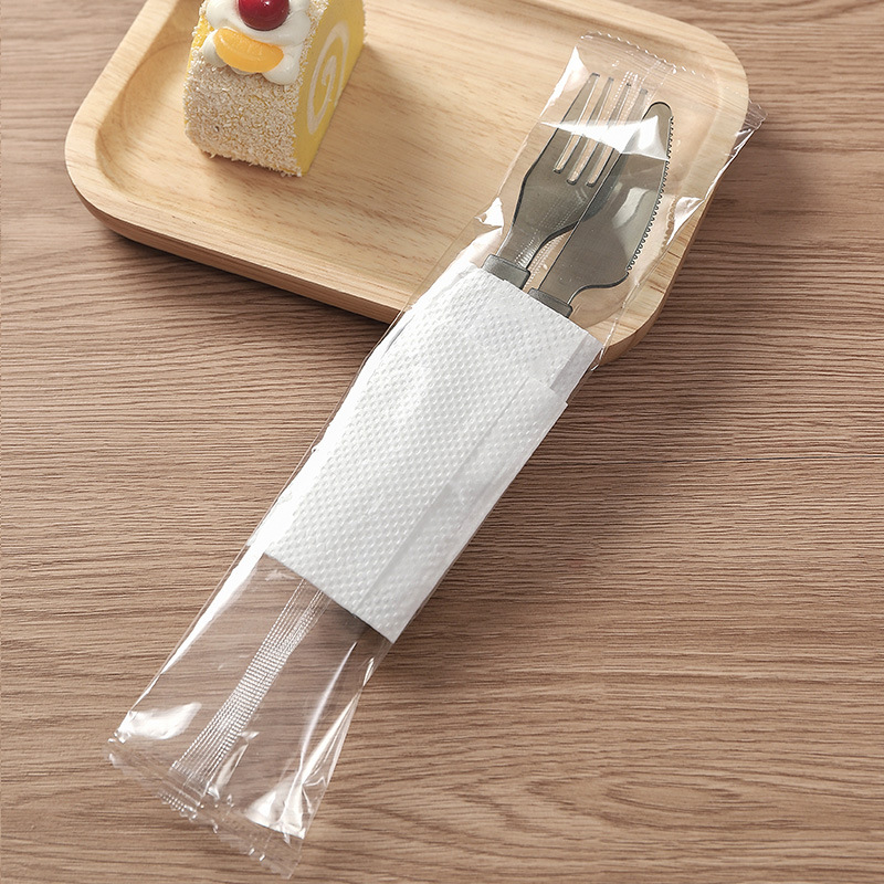 一次性餐包 现货加厚土豪勺叉刀组合包装印刷四件套餐包外卖打包