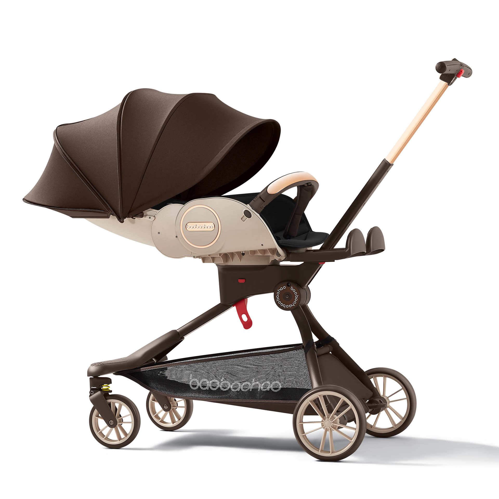 宝宝好v9焦糖奶茶遛娃神器溜娃手推车可坐可平躺双向轻便婴儿推车