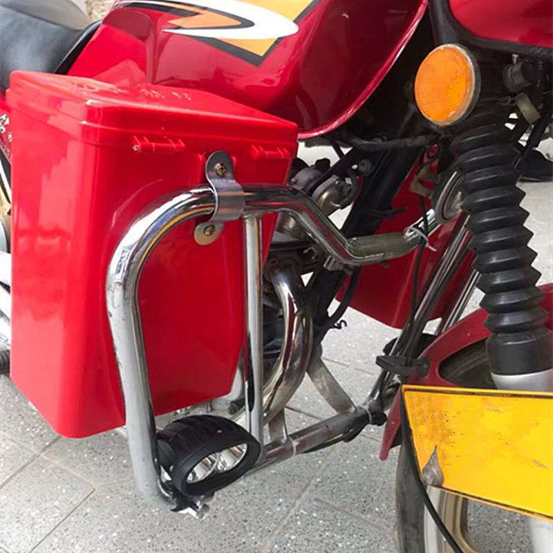 150摩托车保险杠工具箱125水杯架储物盒置物箱尾箱可上锁