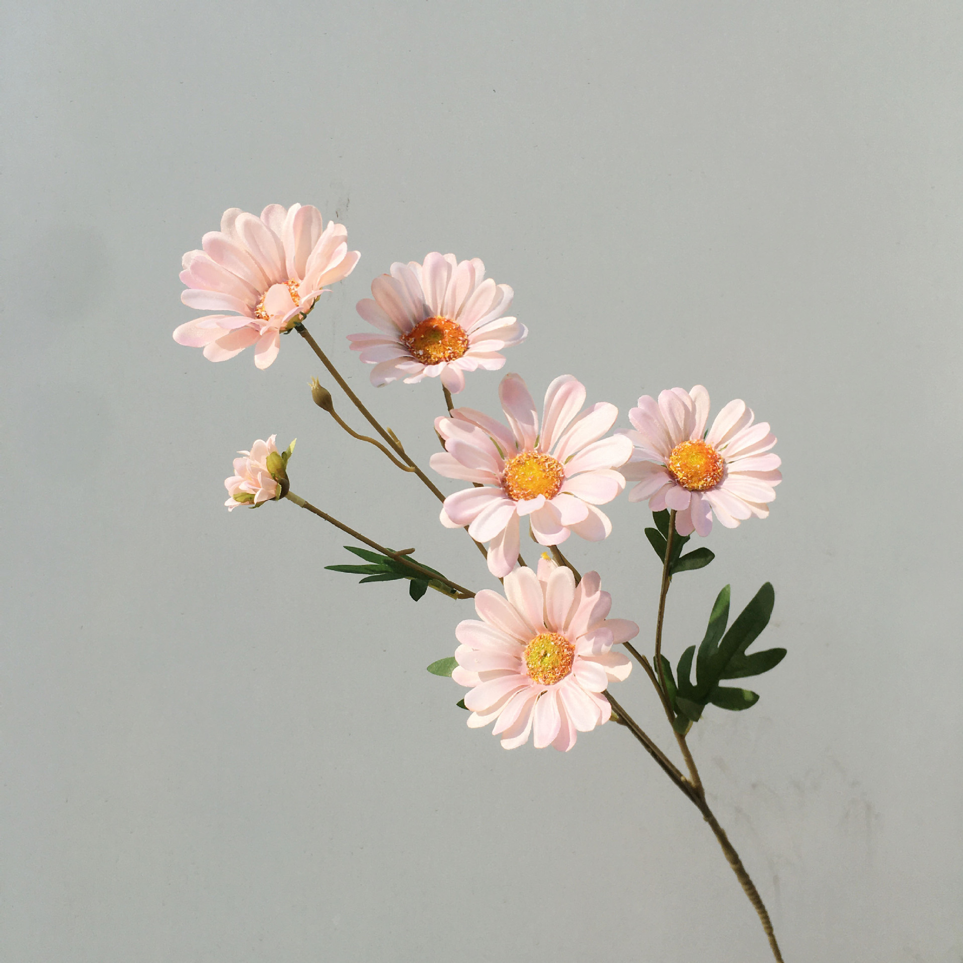 仿真花单支6头弗朗菊假花雏菊人造花非洲菊 家居婚庆摄影园艺装饰