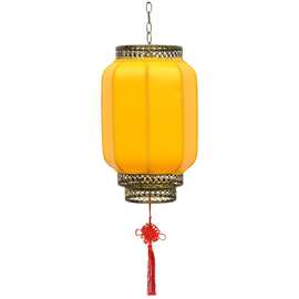 批发黄色灯笼古典中式仿古饭店酒店烧烤火锅串串灯罩吊灯户外防水