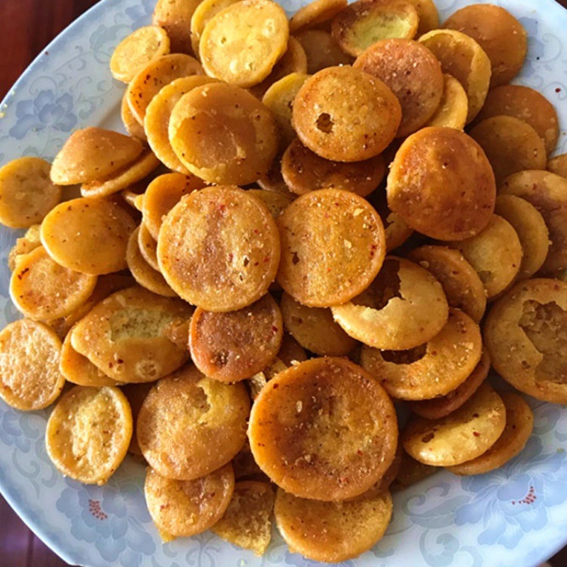香辣油炸绿豆饼子安徽黄豆饼香酥豆饼香酥金钱饼亳州特产地方小吃