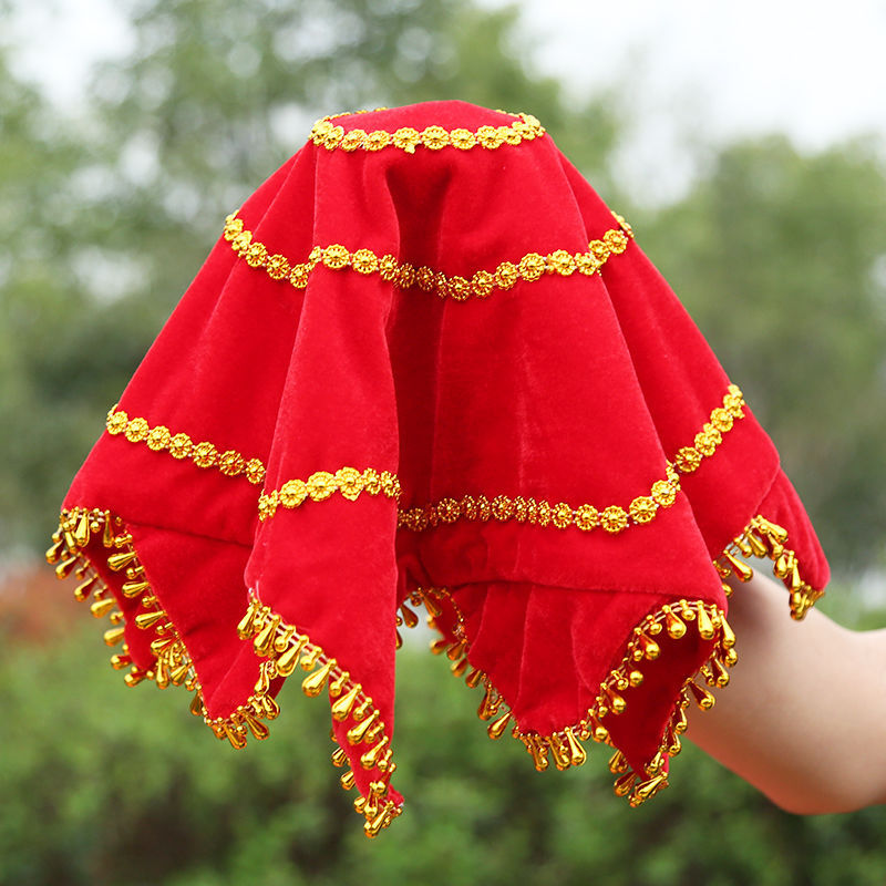 手绢舞蹈手绢二人转一对广场舞东北秧歌手帕八角巾演出跳舞手绢花