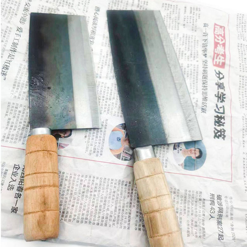 阳江菜刀高碳钢切片刀厨师专用桑刀老式铁刀锋利刀具厨房商用家用-阿