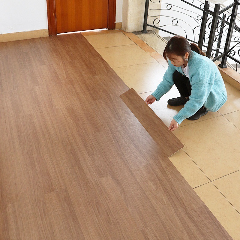 自粘地板贴免胶木纹加厚地板革耐磨防水水泥地直接铺塑胶pvc地板