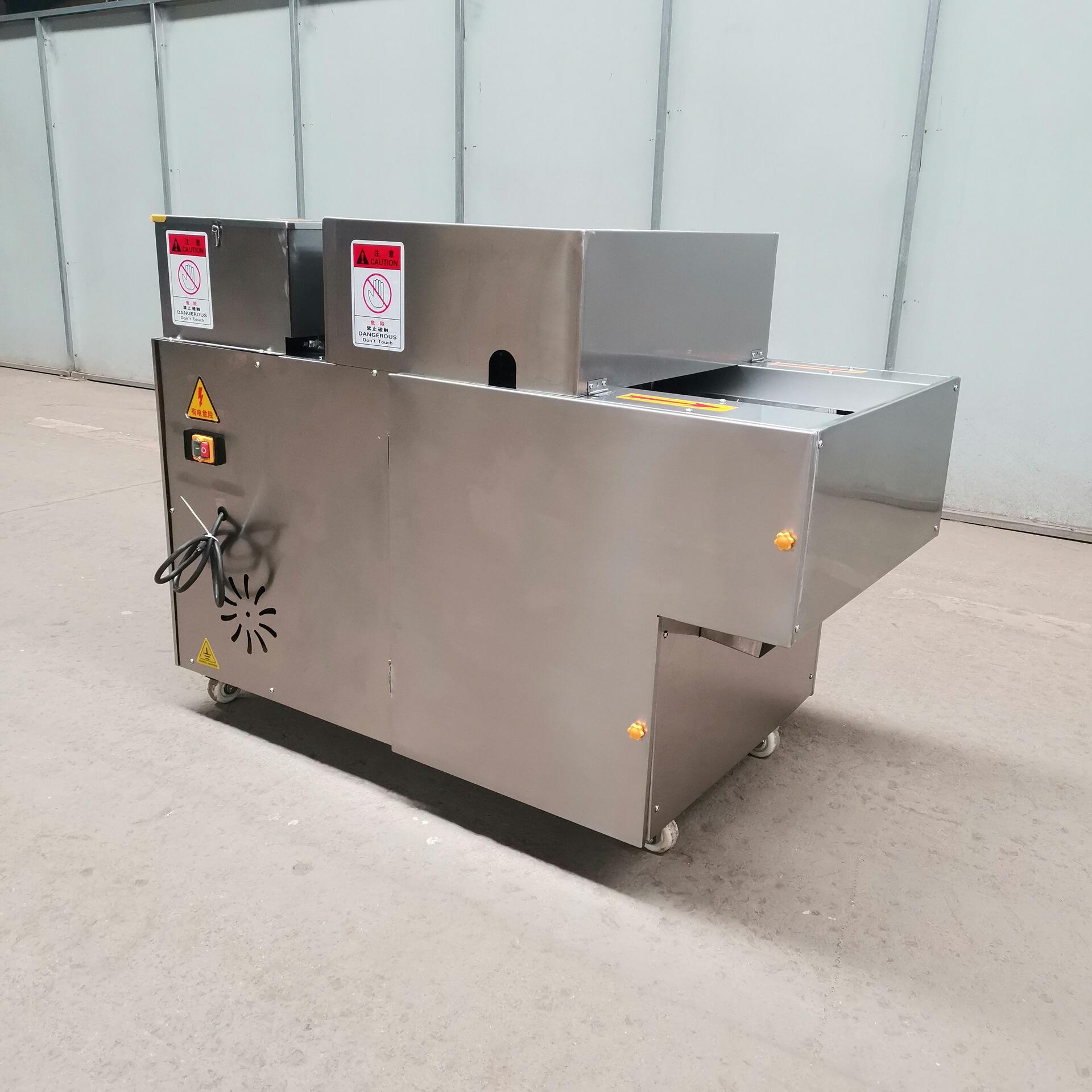 全自动鲜鸡切块机 商用不锈钢禽类分块设备 鲜的整机整鸭切块机