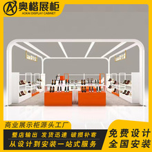 中庭特卖皮具包包鞋子货架展示柜商场陈列烤漆柜快闪中岛衍架定制