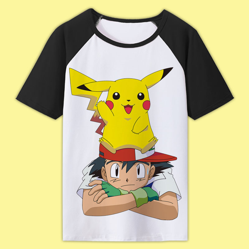 神奇宝贝皮卡丘t恤宠物小精灵口袋动漫周边衣服男女短袖夏季
