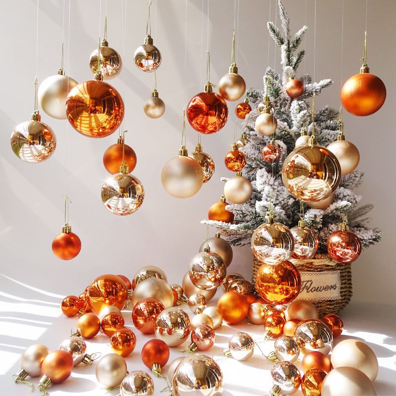 圣诞节装饰球圣诞树吊球店铺挂饰天花板挂件橱窗吊顶屋顶彩球吊饰