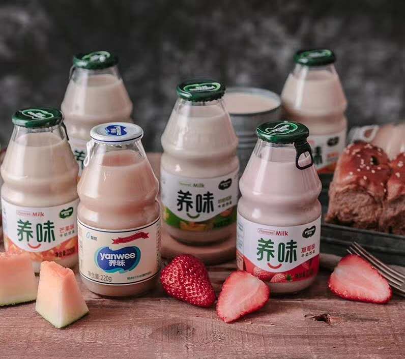 养味yanwee草莓香蕉牛奶220g*15瓶早餐 儿童果味酸奶乳酸菌夏饮料