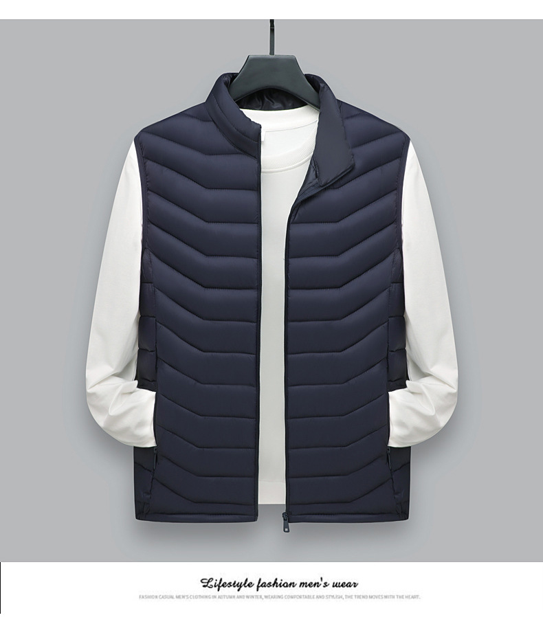 羽绒棉马甲男装秋冬季背心马夹男士韩版休闲冬装潮流