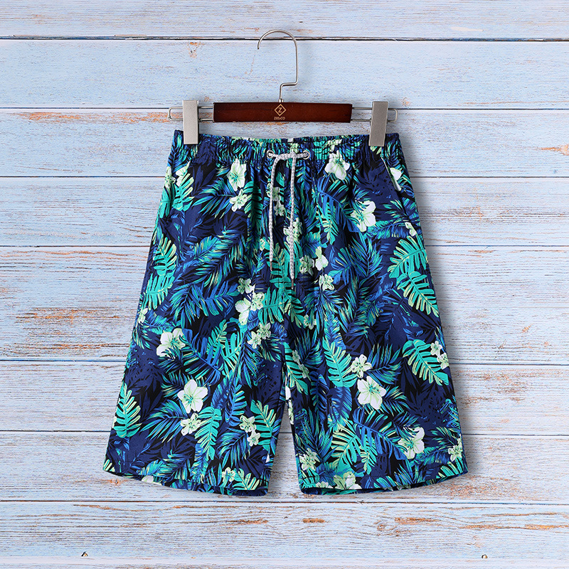 2023 New Sublimation Wear-Resistant Men's Beach Pants American British Thermal Transfer Men's Blended Casual Shorts