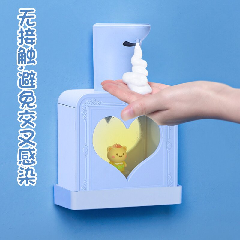 New Cartoon Cute Pet Cubic Automatic Induction Mobile Phone Washing Hand Washing Machine Touch-Free Children's Foam Soap Dispenser