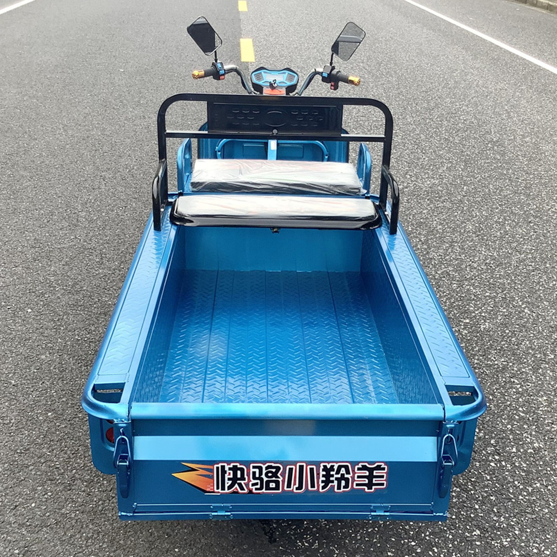 电动三轮车拉货小型家用电瓶车摆地摊货运平板车成人代步接送孩子
