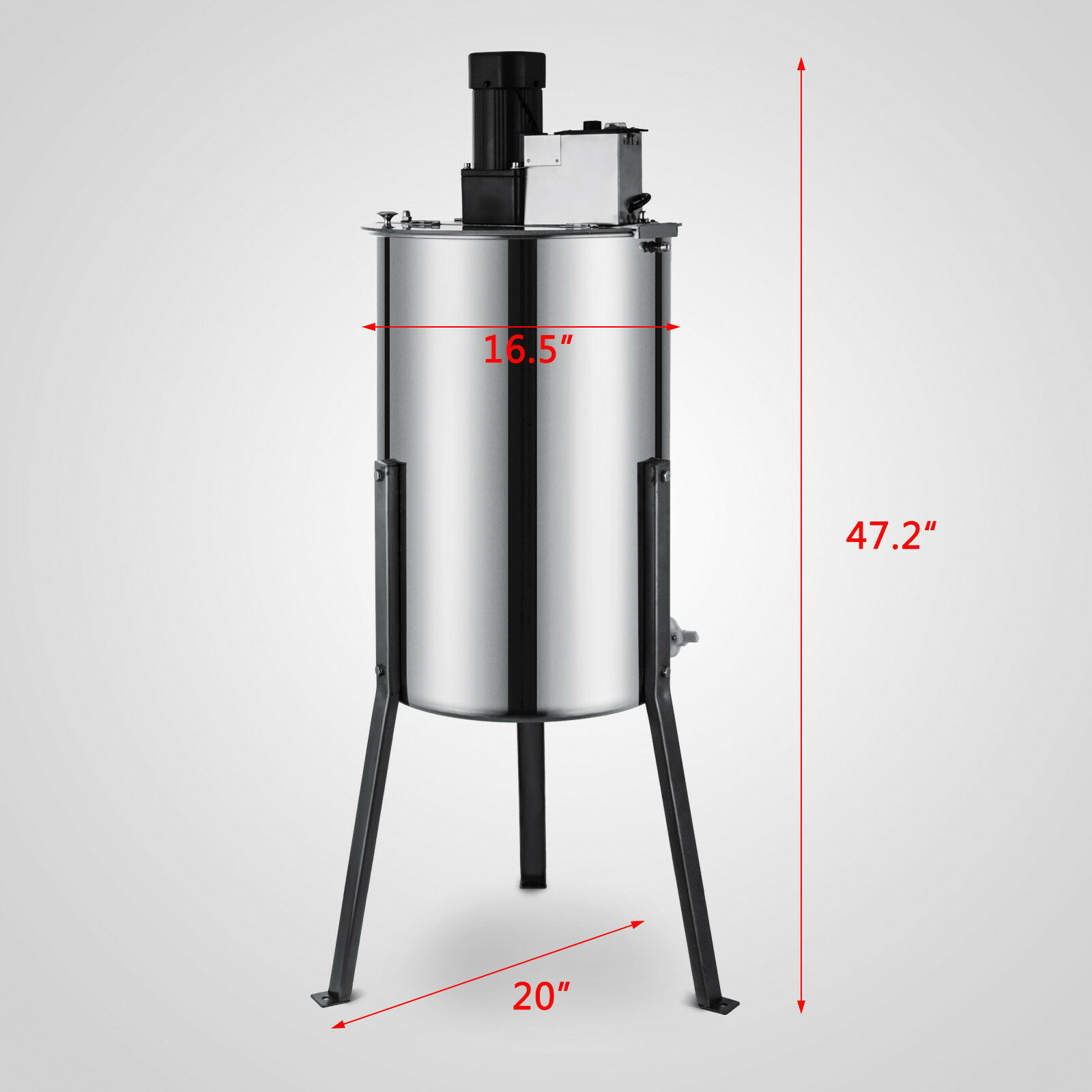 新款120w电动摇蜜机2箱型框架摇蜜机蜂蜜提取器设备不锈钢摇蜜机