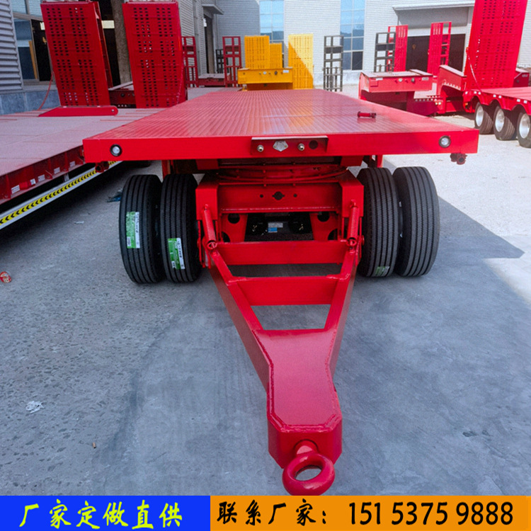 二轴三轴转盘拖拉机牵引全挂车 6米12米全挂车平板半挂车-阿里巴巴