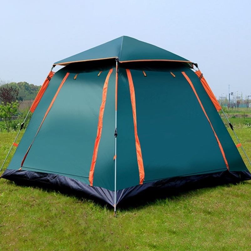 户外帐篷4一6人露营装备用品四季防暴雨全自动免搭自动弹开多人