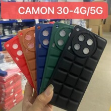 适用于TECNO型号CAMON 30-4G/5G方格亮眼睛TPU车线精孔气垫手机壳