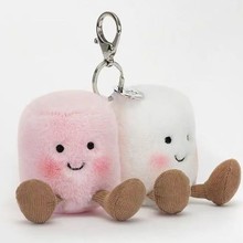 棉花糖挂件 企鹅 吉利猫 巴塞罗熊 牛角包挂件 网球挂件 牛油果