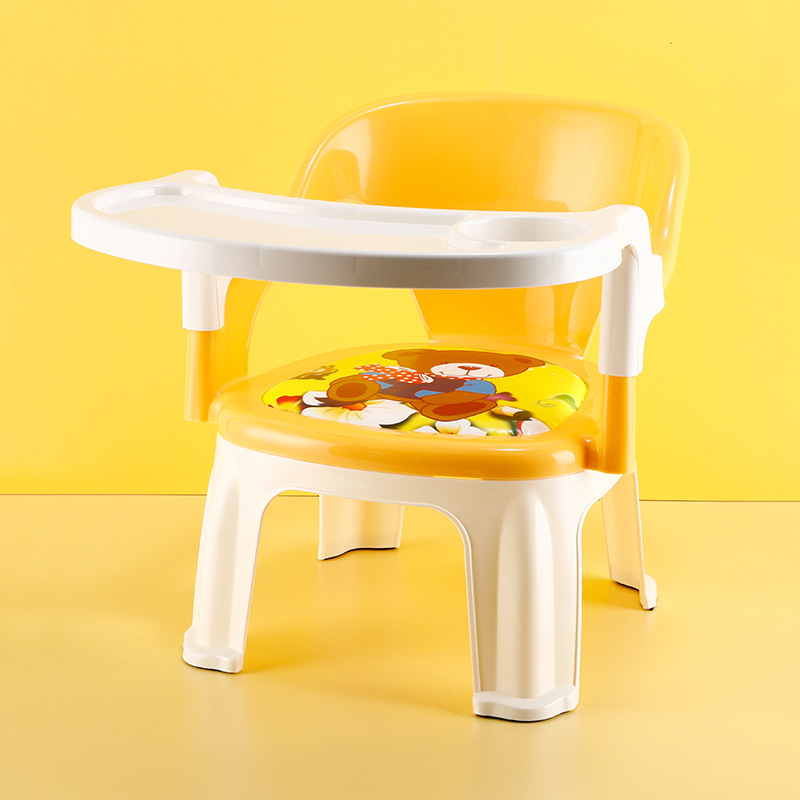 Children's Dining Chair Boys and Girls Plastic Stool Baby Baby Dining Table Plate Backrest Chair Home Calling Chair