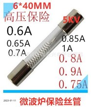 微波炉保险丝管5KV/0.6A0.65A0.7A0.75A 0.8A 0.85A0.9A5000V高压