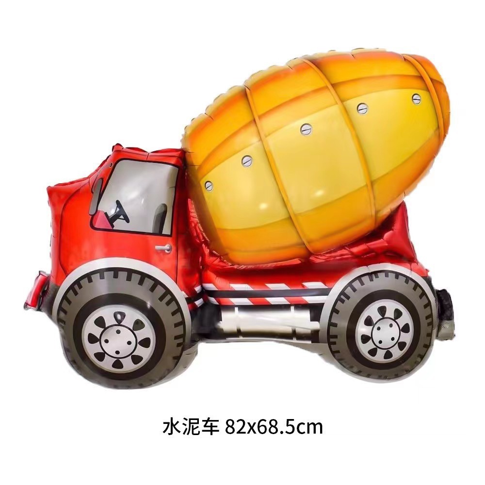 Factory Wholesale Large Vehicle Car Train Aluminum Balloon Children's Birthday Toy Party Aluminum Foil Balloon