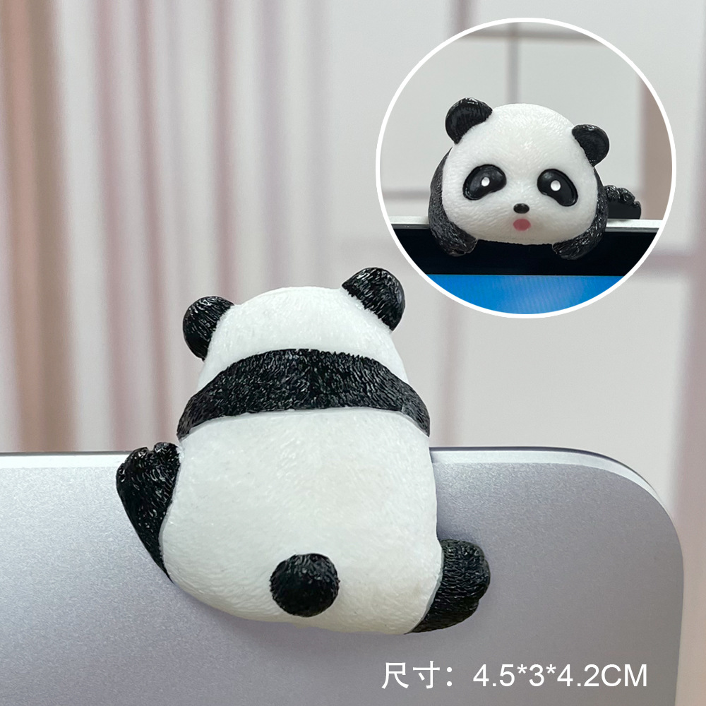 Creative Computer-TV Display Lying Small Animal Decoration Decoration Car Car Navigator Screen Decoration