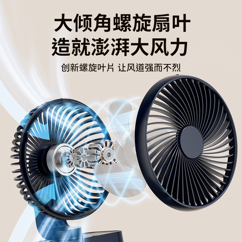 Rotating Small Fan Student Dormitory Desktop Desktop Fan Light Tone Usb Charging Convenient Mini Fan Home