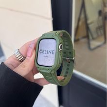 适用电子风ins表带星光色applewatch手表带iwatch7se小众s7高级感