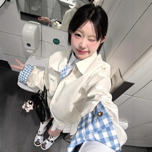 双面穿外套女2025春季新款美式复古设计感小众男女款潮牌夹克上衣