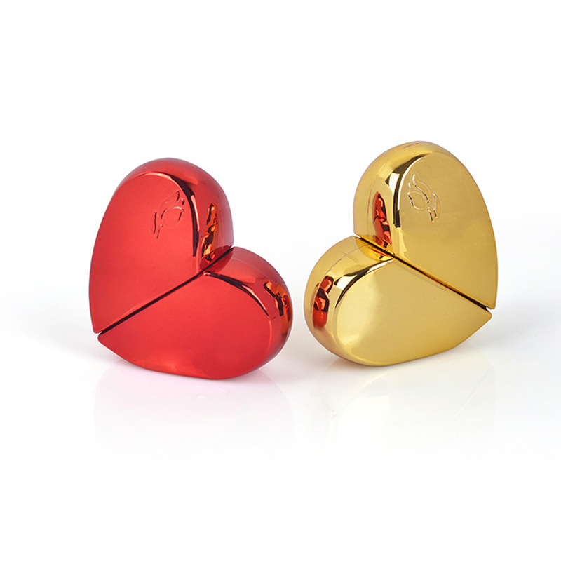 25ml电镀彩色爱心香水瓶 化妆品玻璃瓶旅行补水喷雾瓶玻璃空瓶子