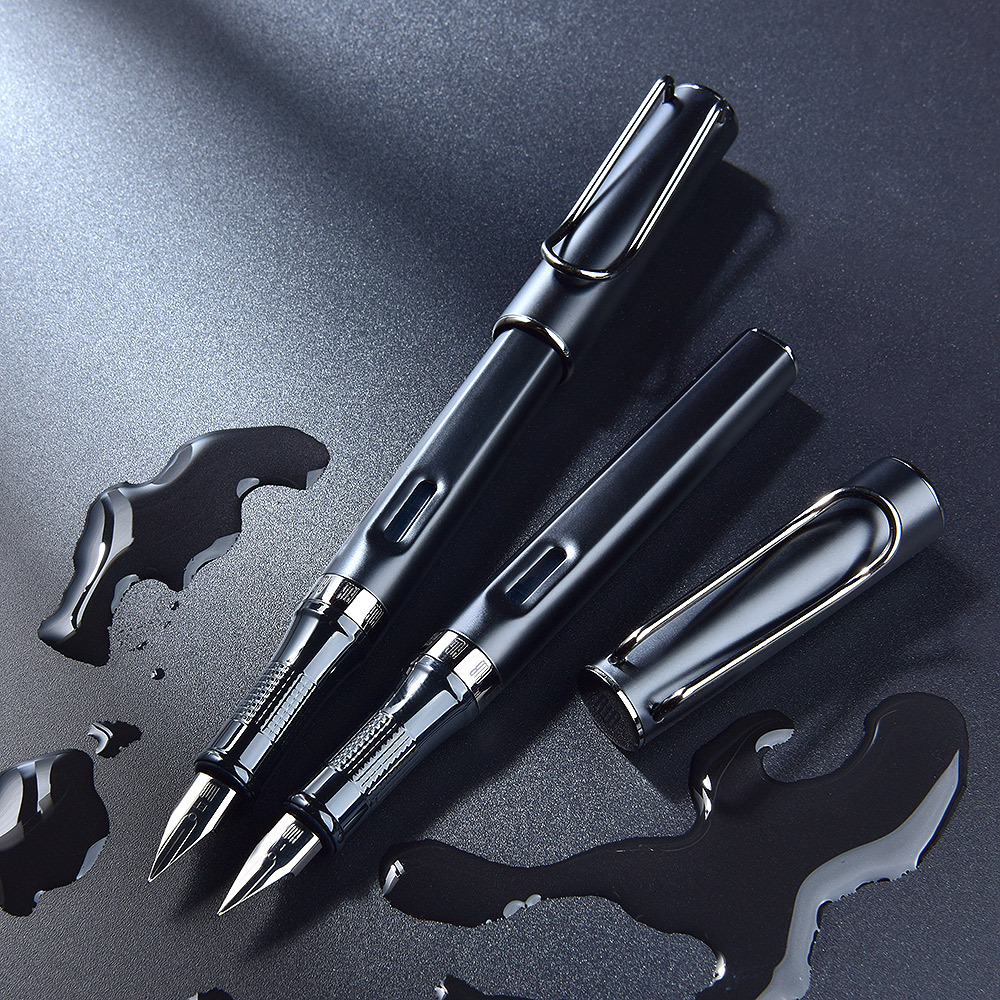 aimili鲨鱼钢笔笔尖磨砂笔杆学生专用特细练字美工笔弯头硬笔书法